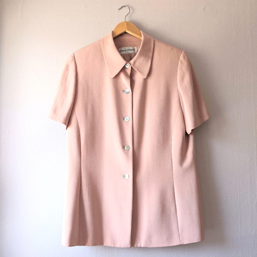 Vintage 100% Silk Shortsleeve Blazer
